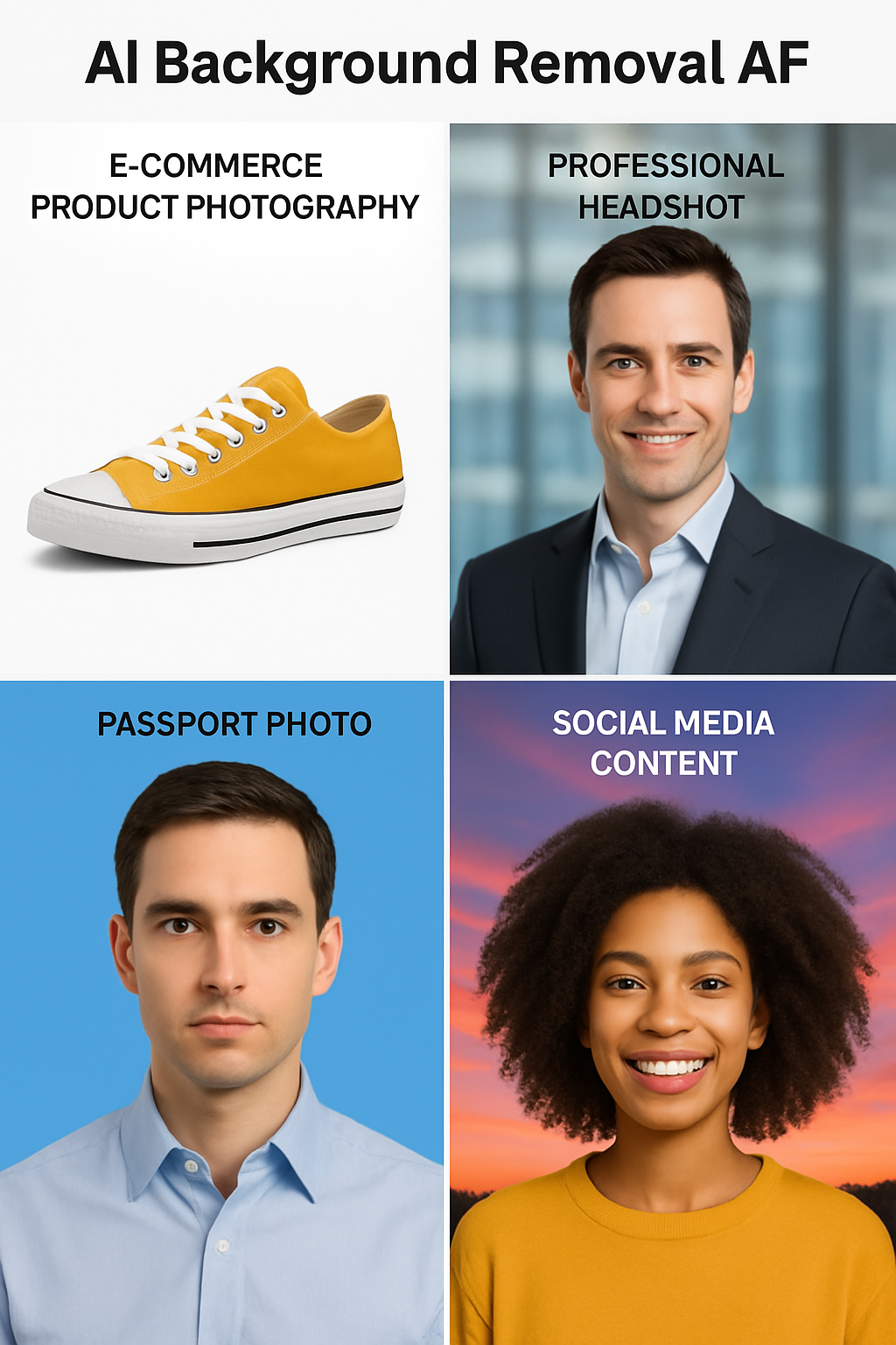 Practical applications of AI background removal